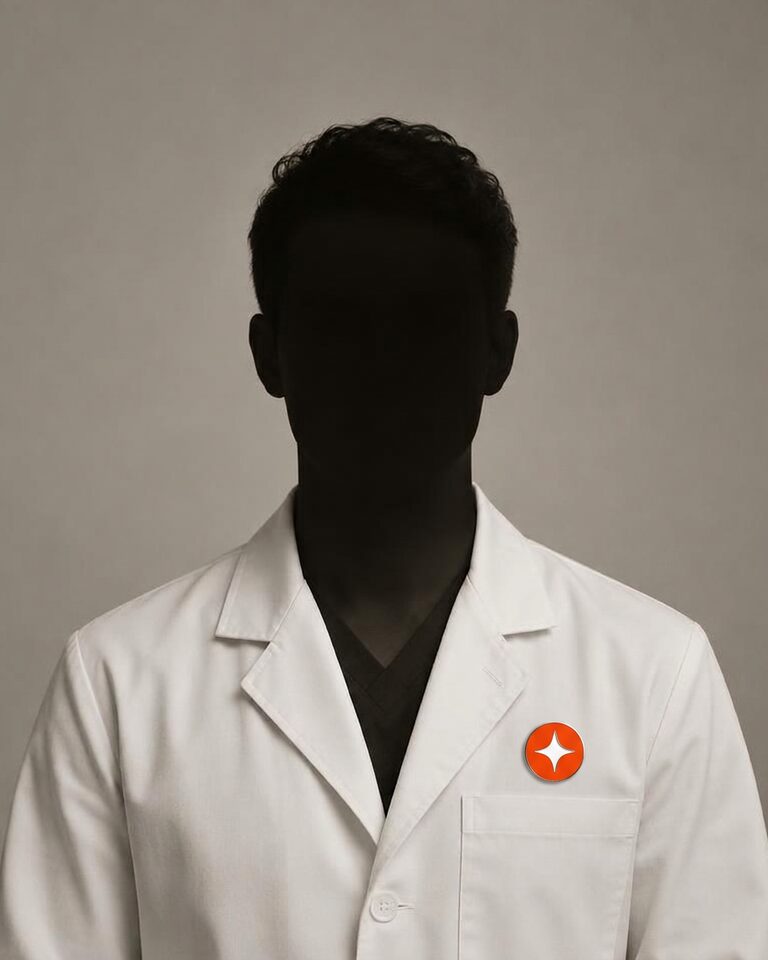 Portrait of Richard Dando in a SparkLab lab coat